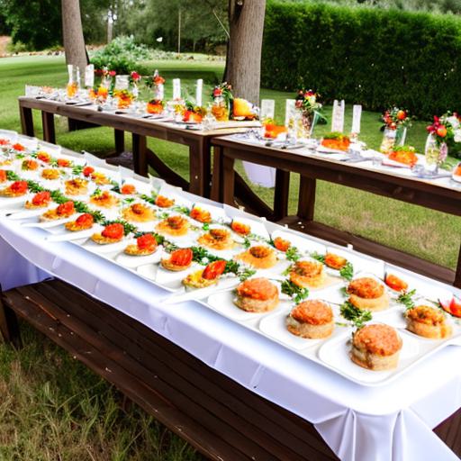 outside wedding catered